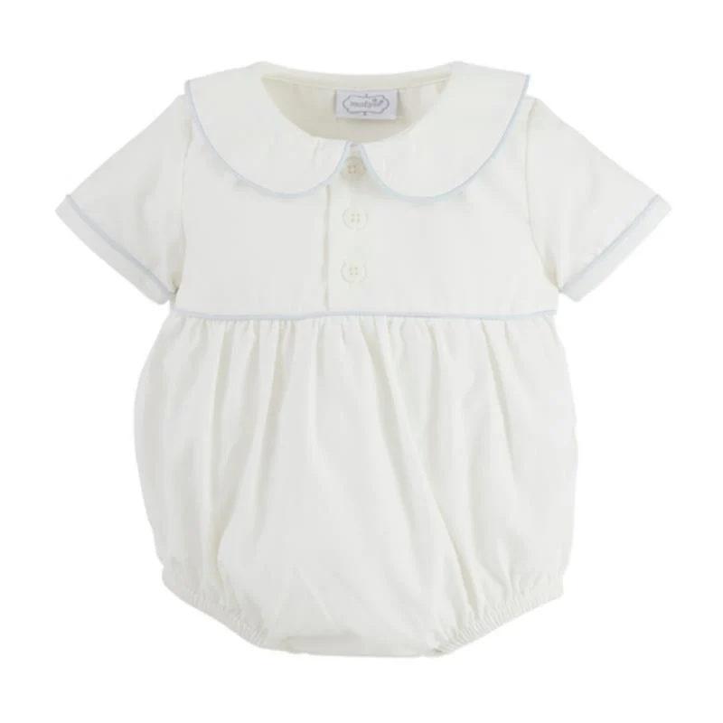 Mud Pie - Collared Poplin Baby Bubble