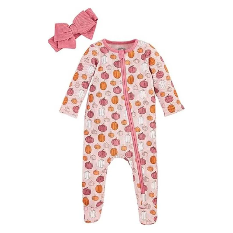 Mud Pie - Cowgirl Sleeper & Headband Set 6/9M