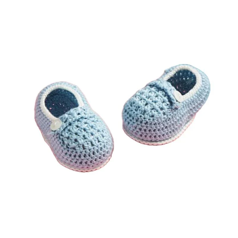Mud Pie - Crochet Baby Booties, Blue
