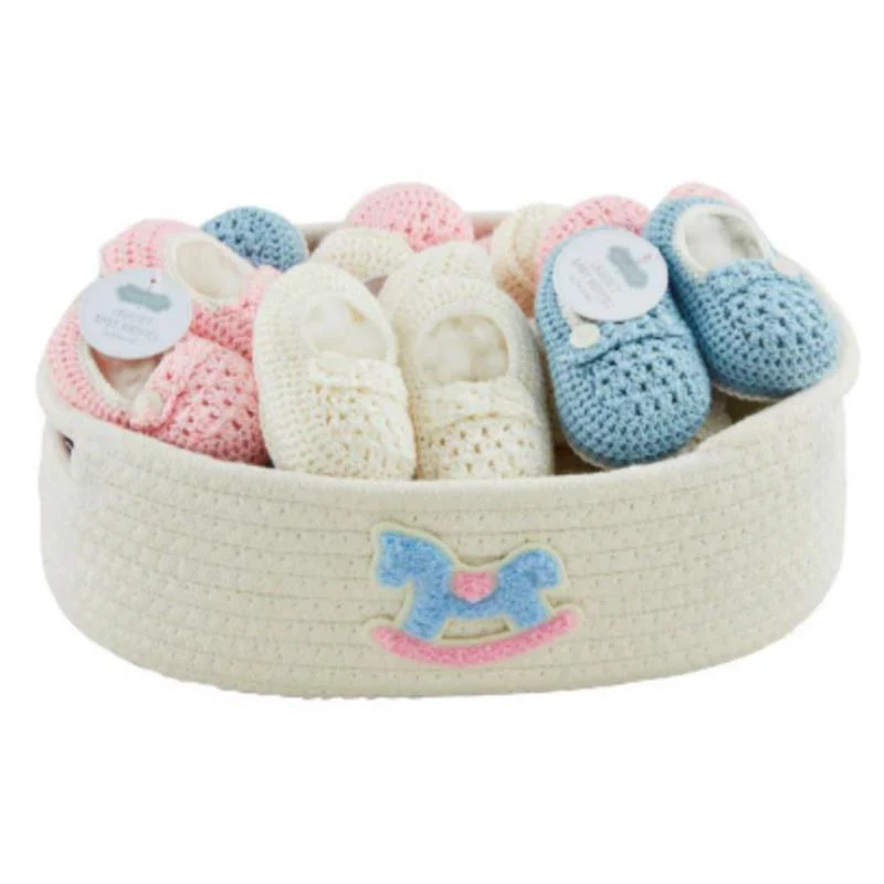 Mud Pie - Crochet Baby Booties, Ivory - Image 2