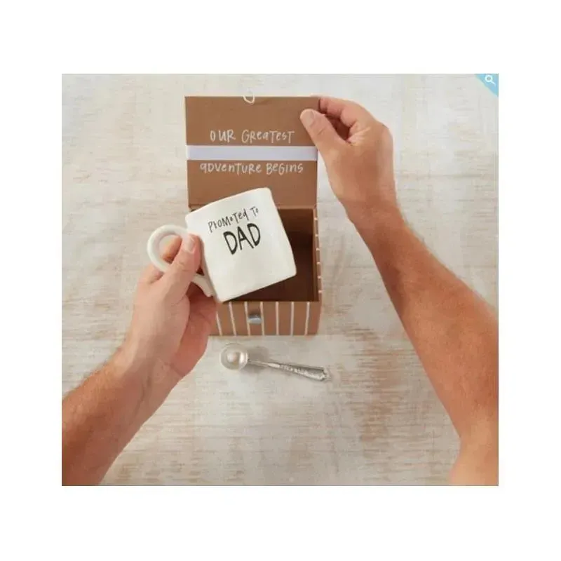 Mud Pie Dad Coffee Pregnancy Announcement Box | Baby Announcement Gift Set | Gift for Dad - Image 3