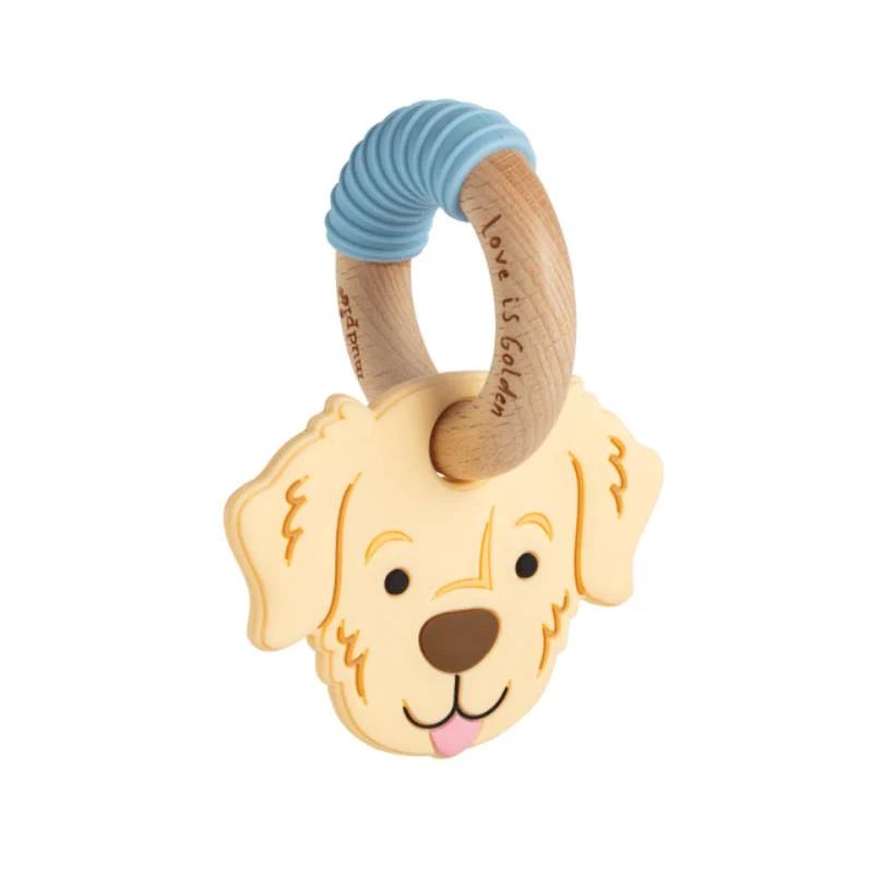 Mud Pie Light Golden Retriever Teether