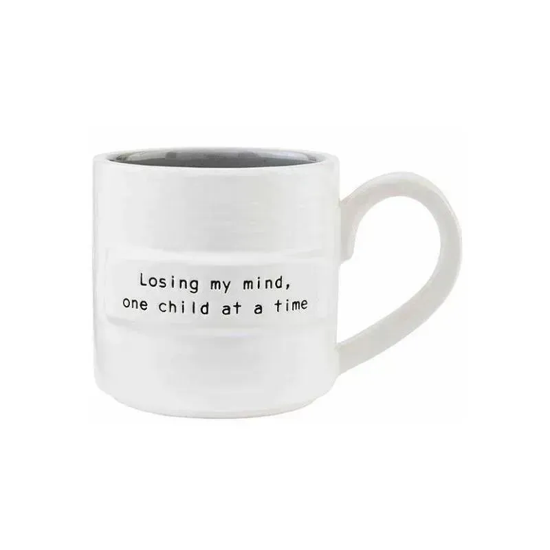 Mud Pie Losing Mind Mom Sentiment Mug