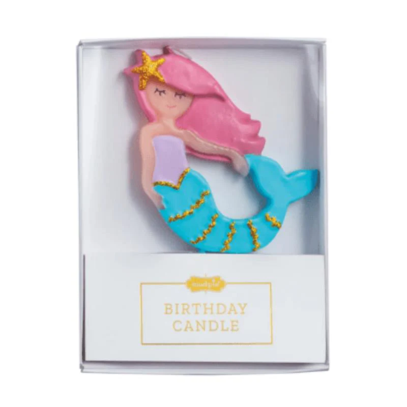 Mud Pie Mermaid Figural Birthday Candle