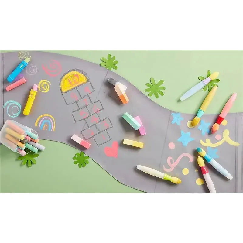 Mud Pie - Pink Paint Brush Chalk Set - Image 3