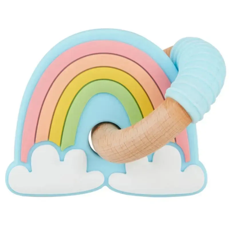 Mud Pie - Rainbow Ring Silicone Teether