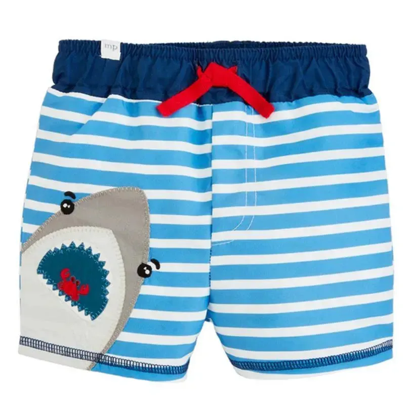 Mud Pie - Shark Applique Swim Trunks