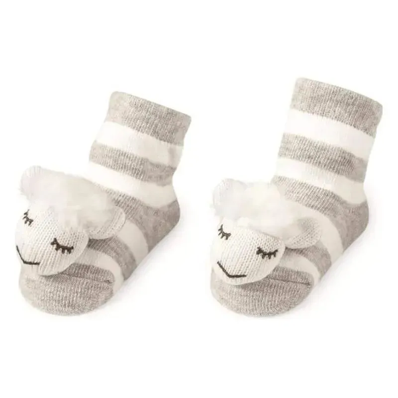 Mud Pie - Sheep Rattle Toe Socks