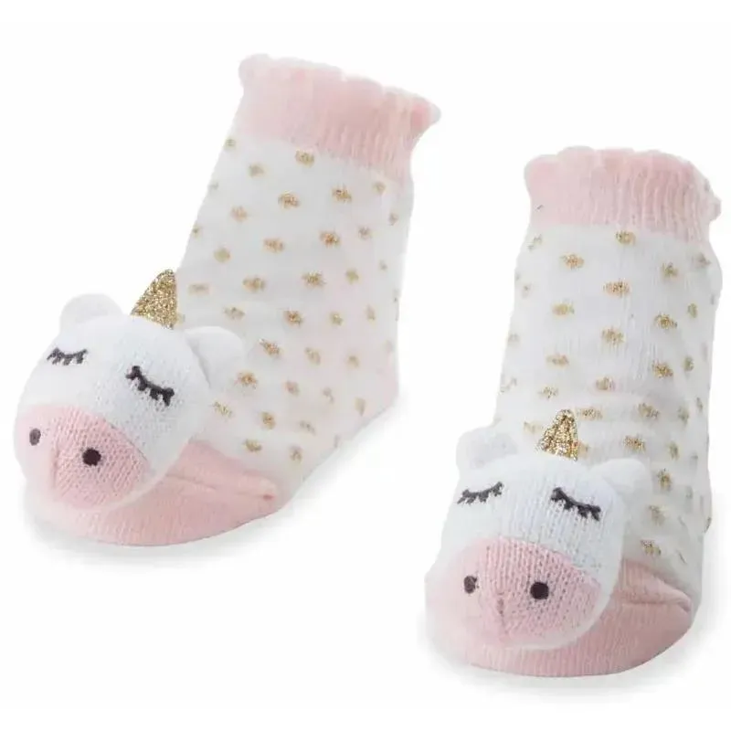 Mud Pie - Unicorn Rattle Toe Baby Socks