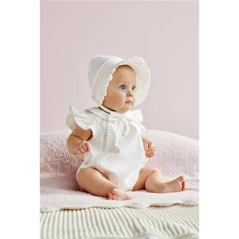Mud Pie - White Collared Poplin Bubble 3/6M - Image 2