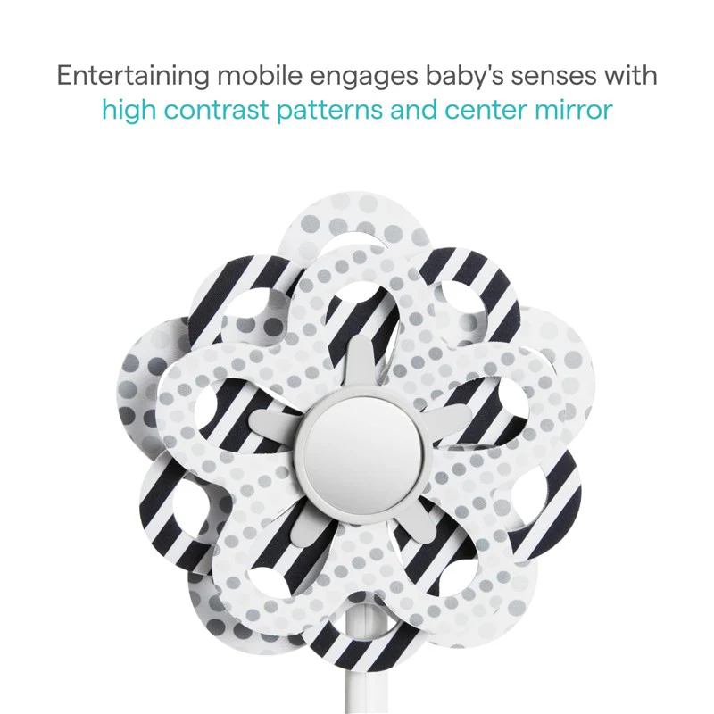 Munchkin® Baby Bloom™ Mobile for Munchkin Swing - High-Contrast Infant Mobile with Mirror - Image 4