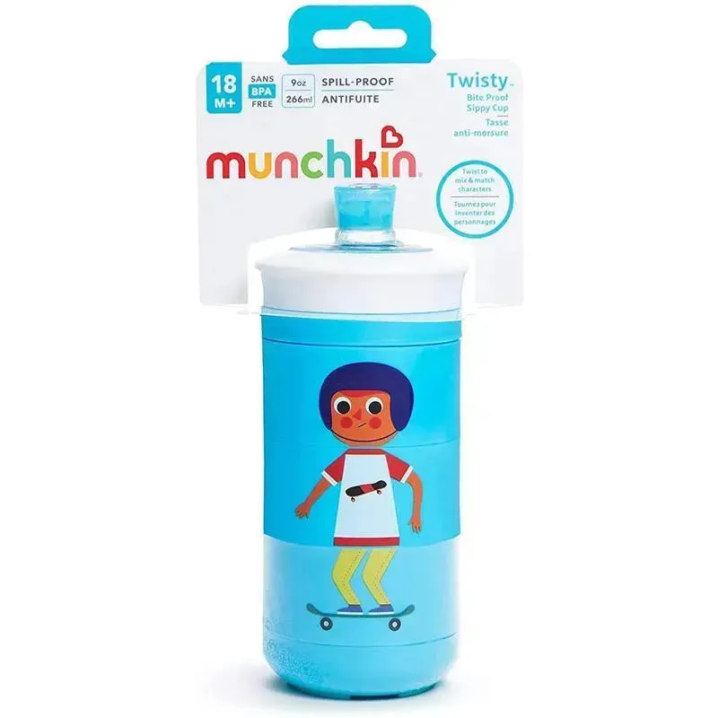 Munchkin - 1 Pk 9 Oz Twisty Bite Proof Sippy Cup, Assorted item - Image 3