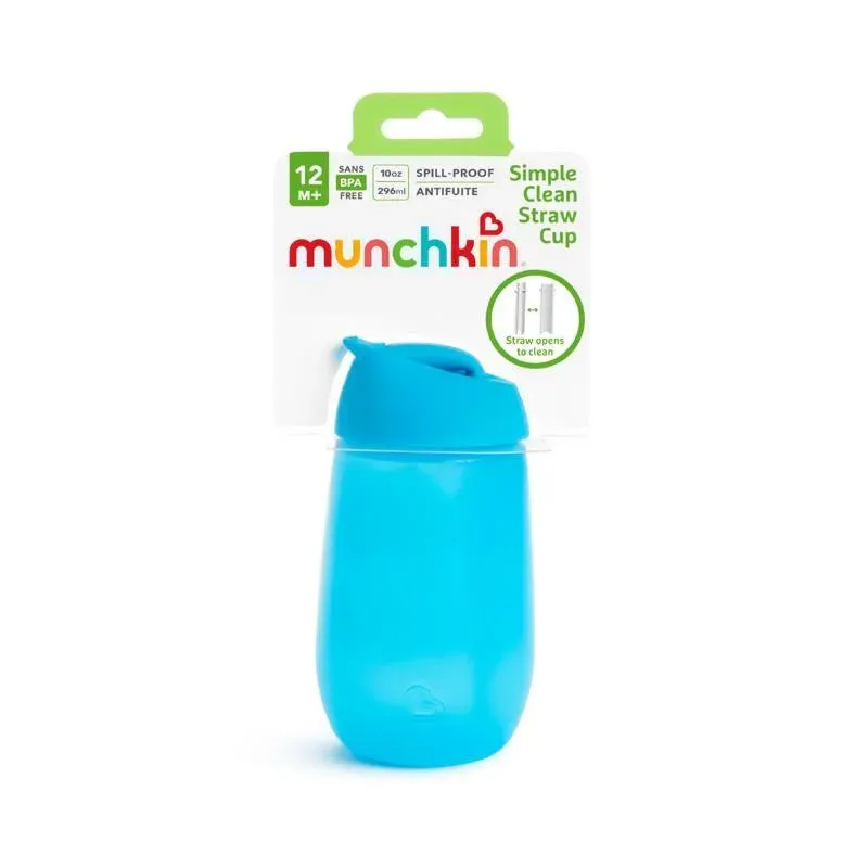 Munchkin - 10Oz Simple Clean Straw Cup - Blue - Image 6