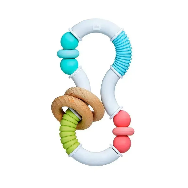 Munchkin - 1Pk Silicone & Wood Twisty Figure 8