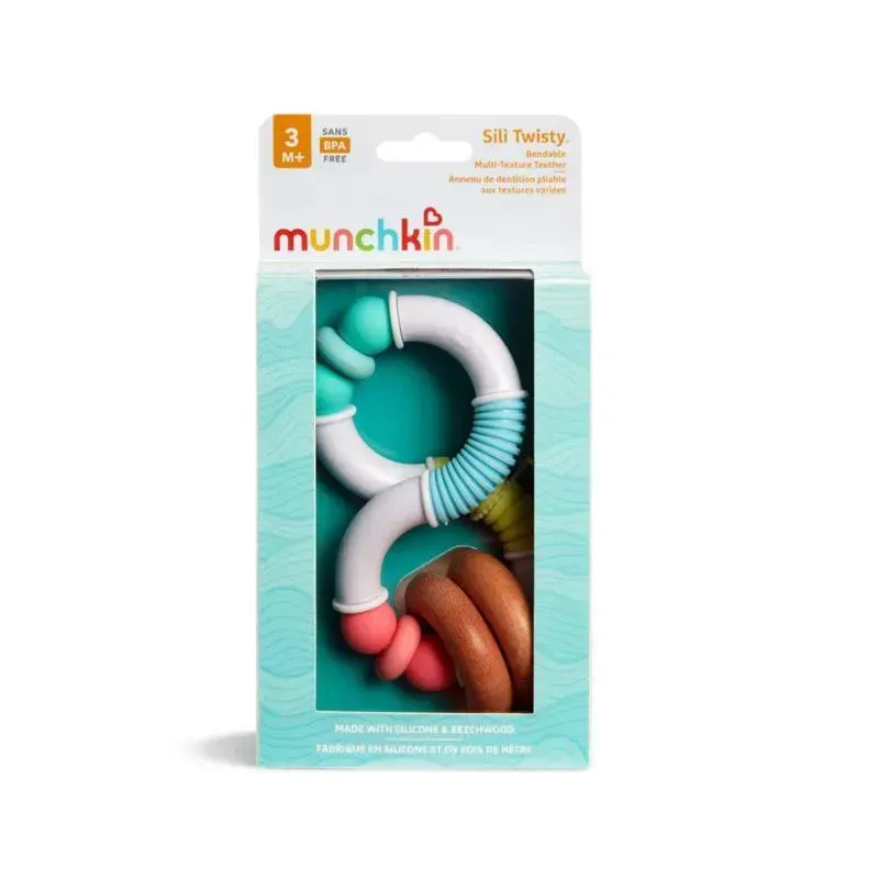 Munchkin - 1Pk Silicone & Wood Twisty Figure 8 - Image 4