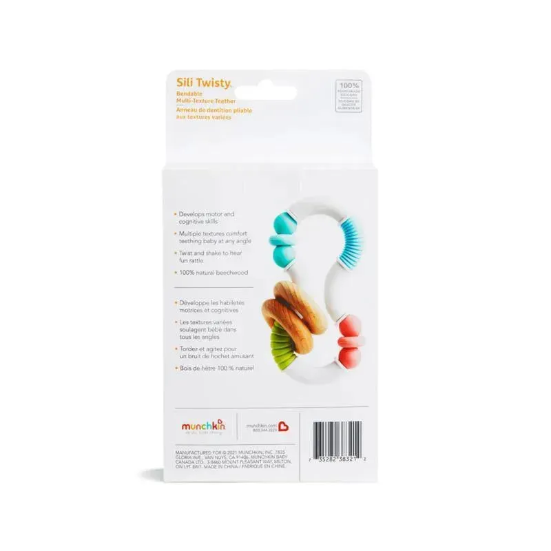 Munchkin - 1Pk Silicone & Wood Twisty Figure 8 - Image 5