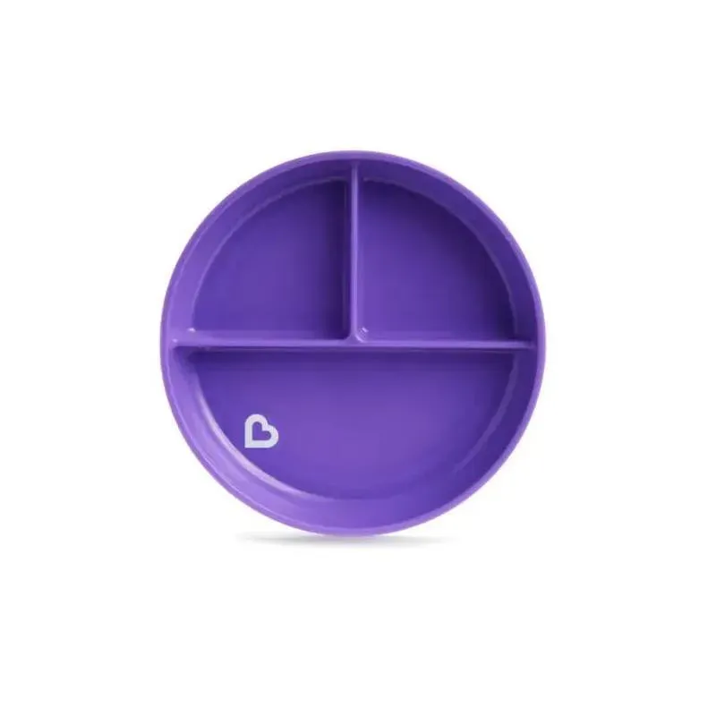 Munchkin 2019 Stay Put Suction Plate, Assorted Colors (Blue, Purple, Green & Pink) - Image 4