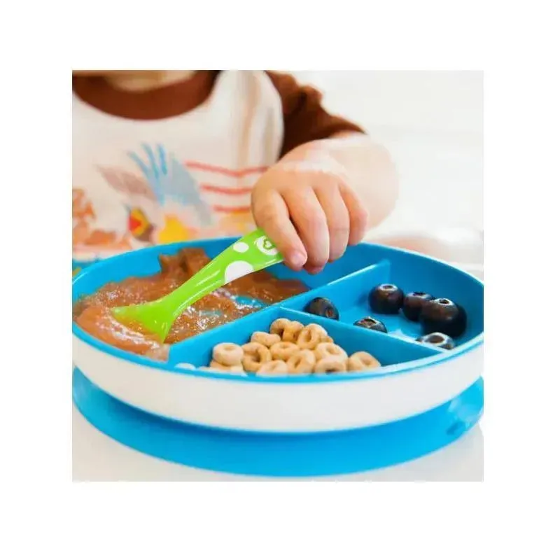 Munchkin 2019 Stay Put Suction Plate, Assorted Colors (Blue, Purple, Green & Pink) - Image 7