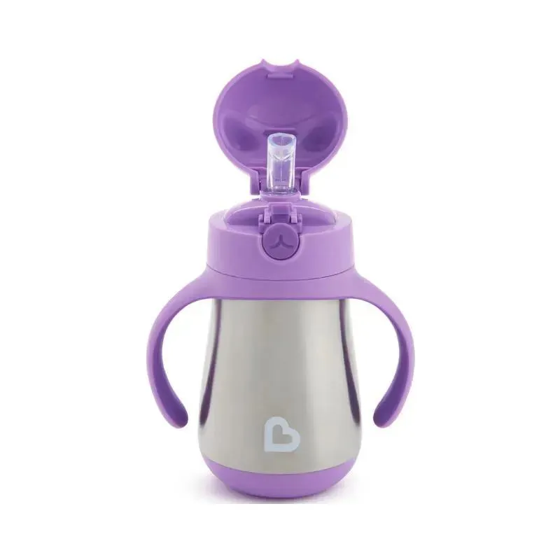 Munchkin 8Oz Cool Cat Stainless Steel Cup, Purple - Image 2