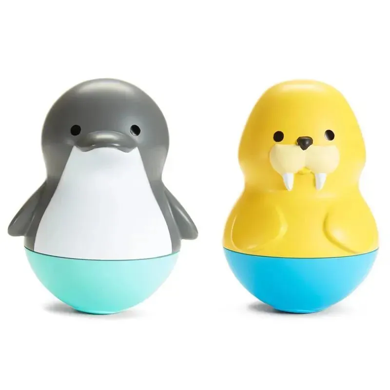Munchkin - Bath Bobbers Mold Free Baby and Toddler Bath Toy, Dolphin/Walrus
