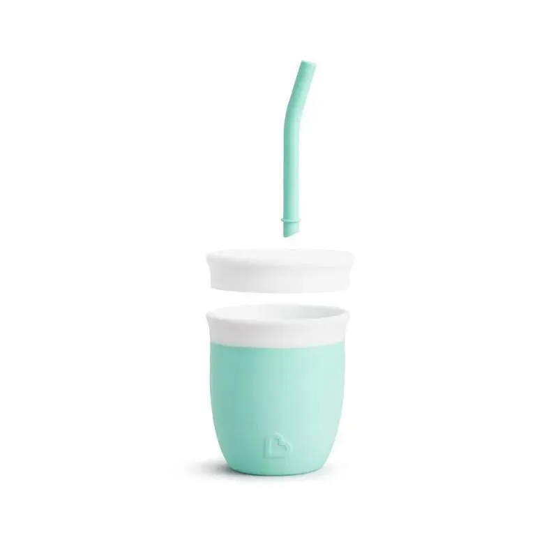 Munchkin - C’est Silicone! Training Cup with Straw, Mint - Image 5
