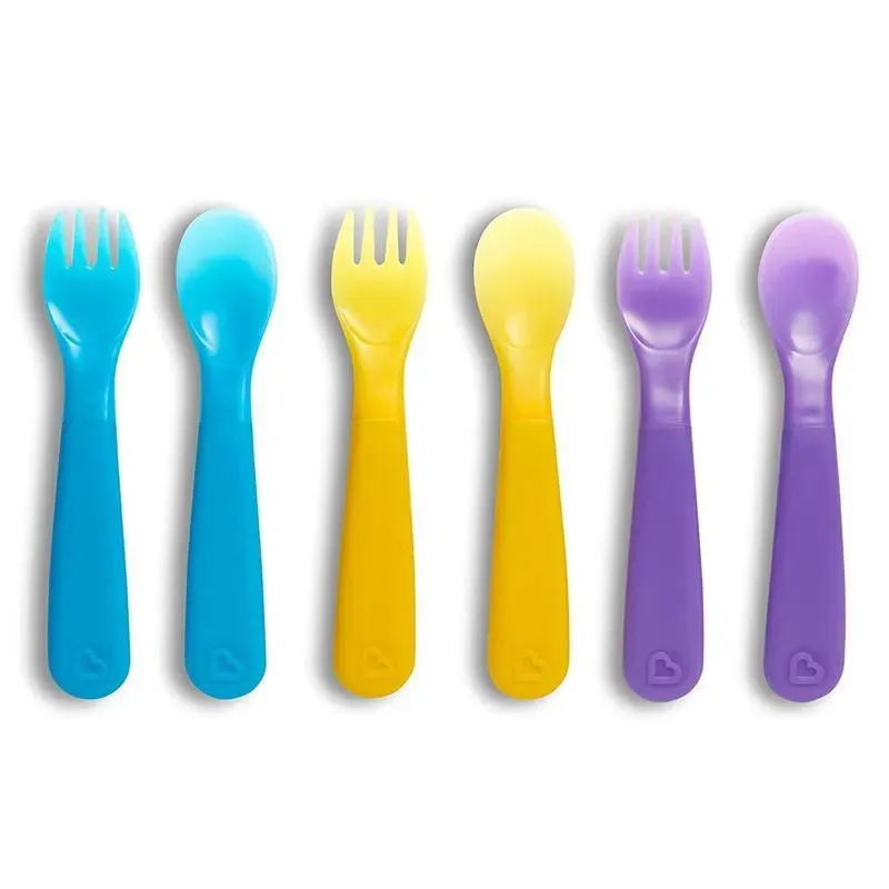 Munchkin Colorreveal Color Changing Forks & Spoons - 6Pk