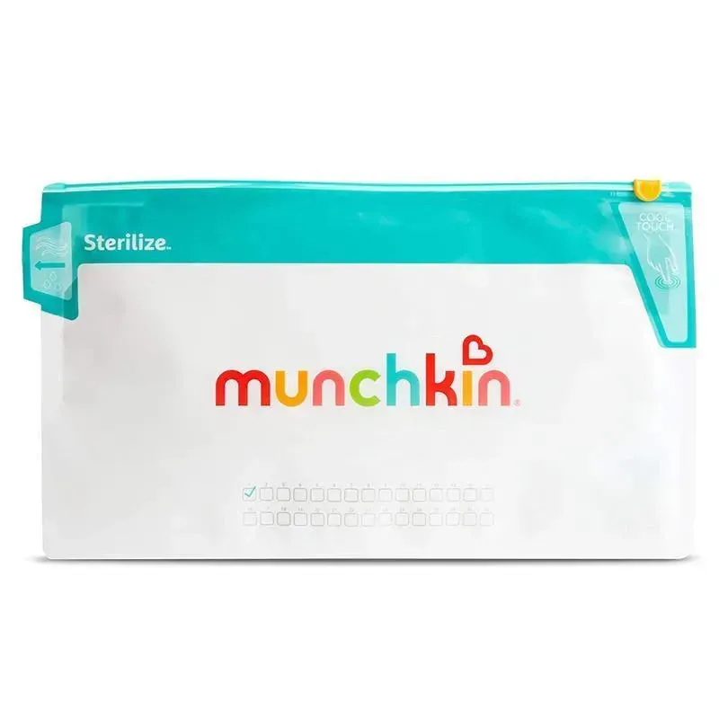 Munchkin Jumbo Bottle Sterilizing Bags, Microwave Bottle Sterilizer Bags - 6Pk, 180 Uses - Image 5