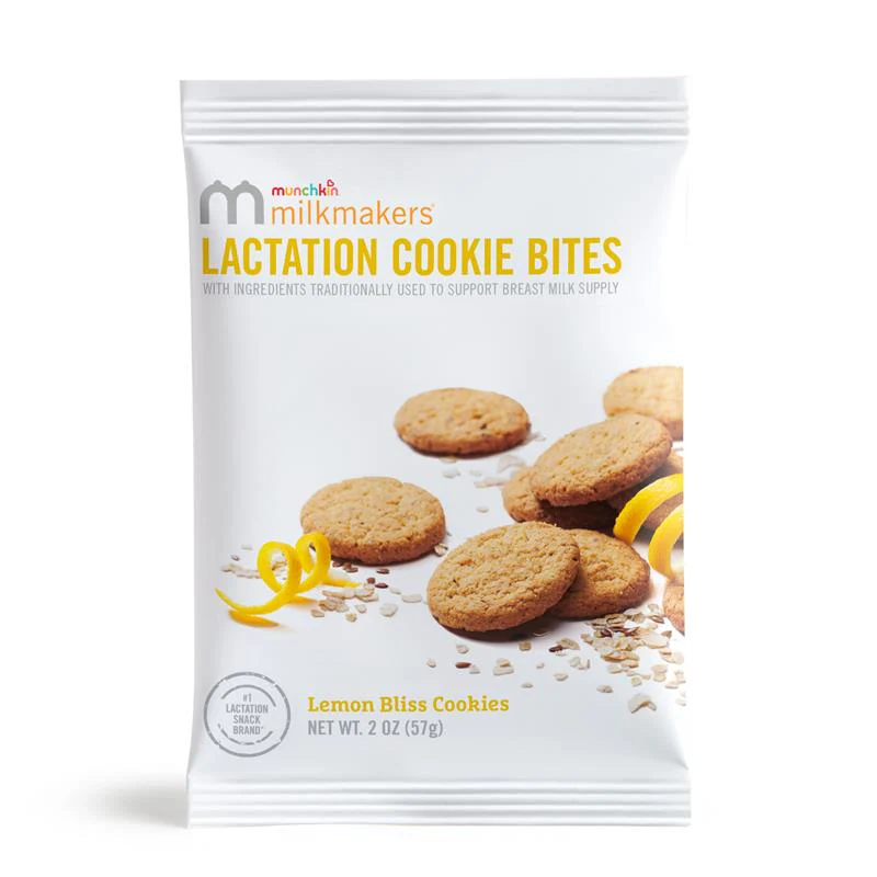 Munchkin - Milkmakers Lactation Cookie Bites, Lemon Bliss, 10 Ct - Image 5