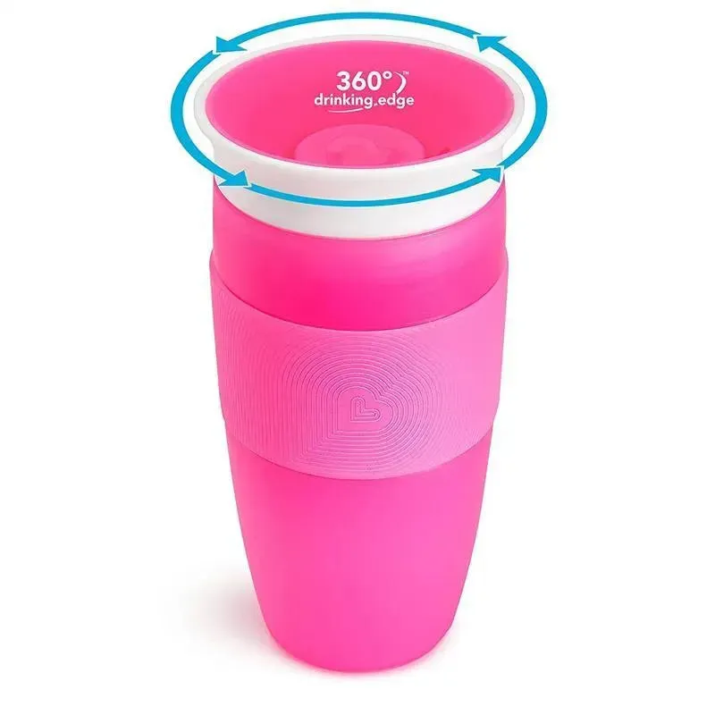 Munchkin Miracle 360 Sippy Cup 14Oz, Pink or Purple (Assorted colors) - 1pk - Image 3