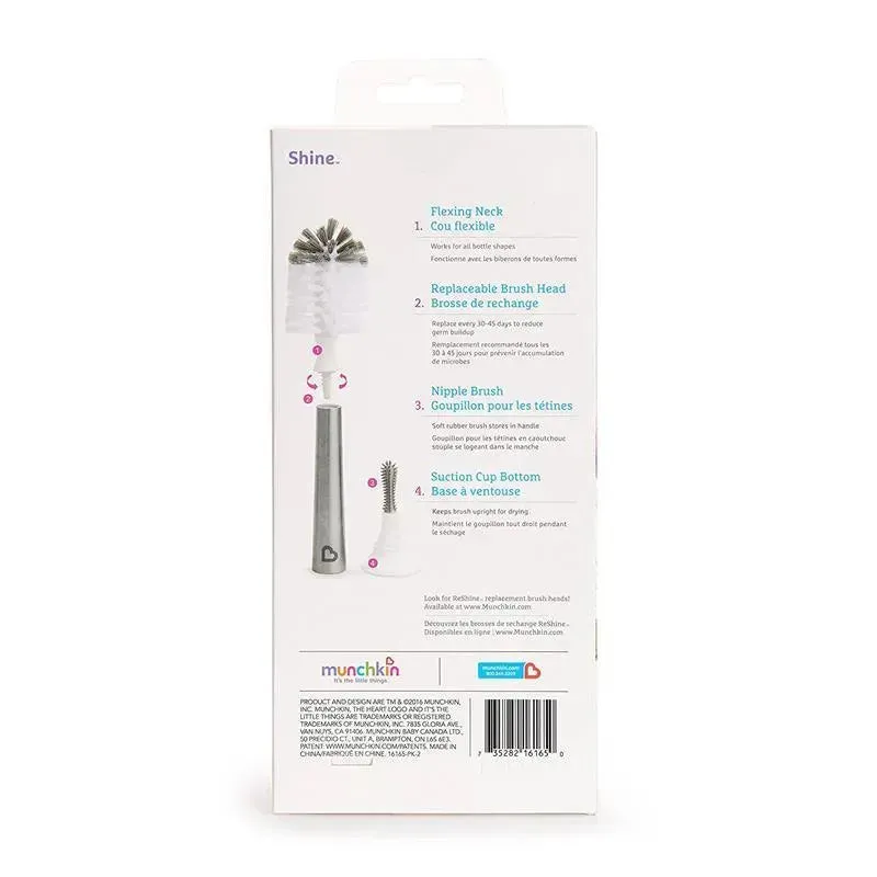 Munchkin Shine Stainless Steel Bottle Brush - Image 3