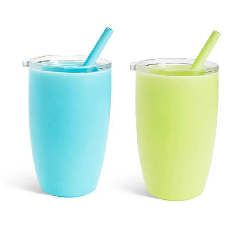 Munchkin - Simple Clean Toddler Sippy Cup Tumbler with Easy Clean Straw, 10 Ounce, Green - Image 2