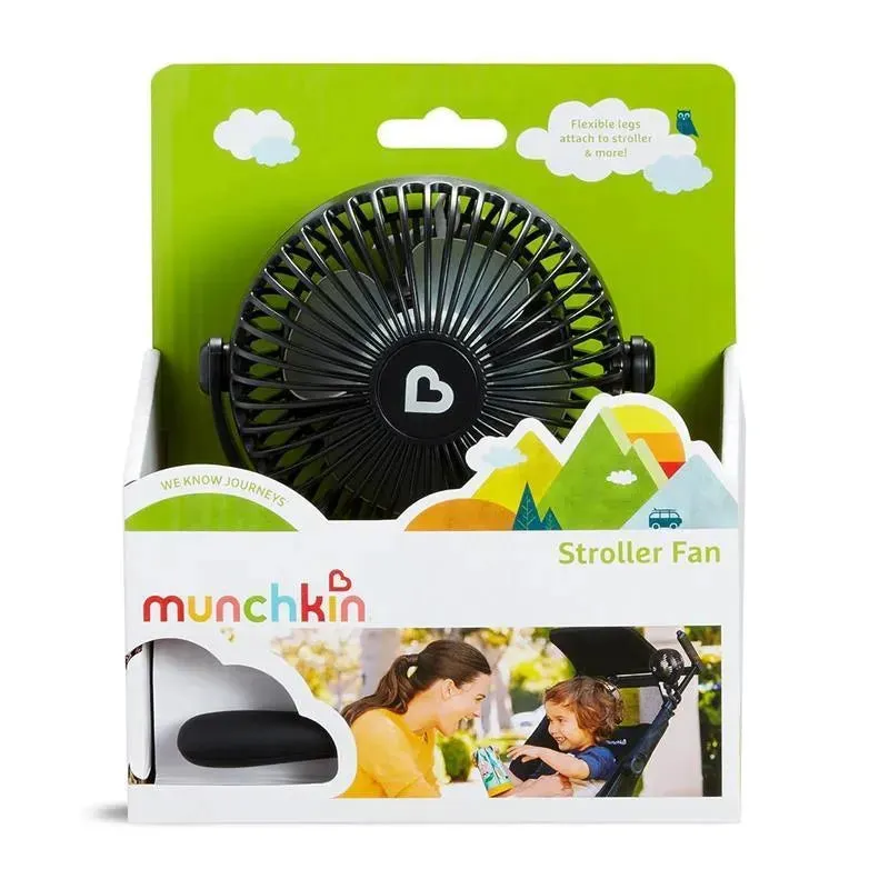Munchkin - Stroller Fan Portable Baby Cooling System with 4 Speeds, Rechargeable Battery, and Entertaining LED - Image 6
