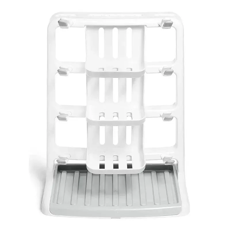 Munchkin - Tidy Dry Space Saving Vertical Bottle Drying Rack for Baby Bottles and Accessories, White - Image 4
