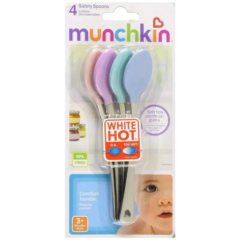 Munchkin White Hot Safety Spoons, 4-Pack - Image 3