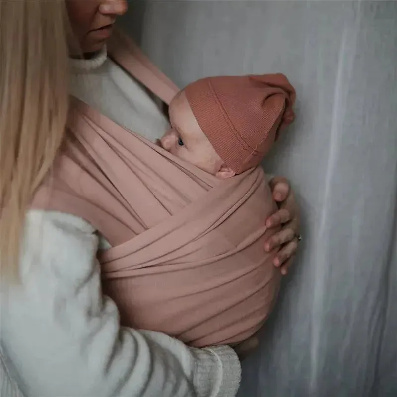 Mushie - 100% Organic Cotton Baby Wrap Carrier, - Image 3