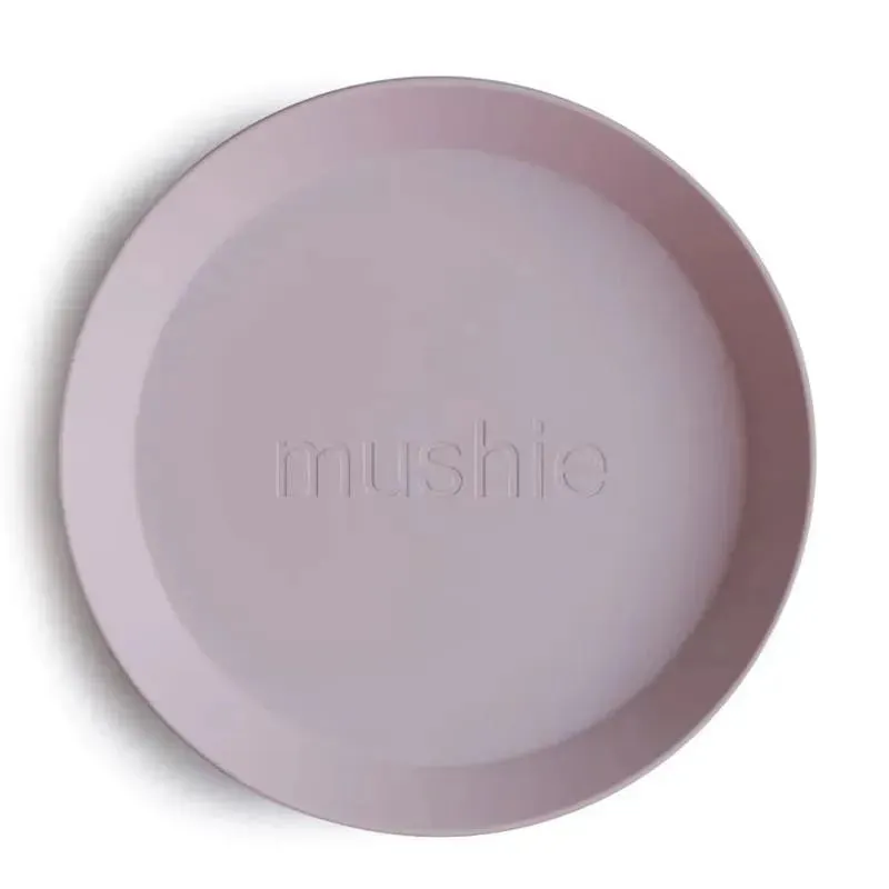 Mushie - 2Pk Round Dinnerware Plates Set, Soft Lilac - Image 4
