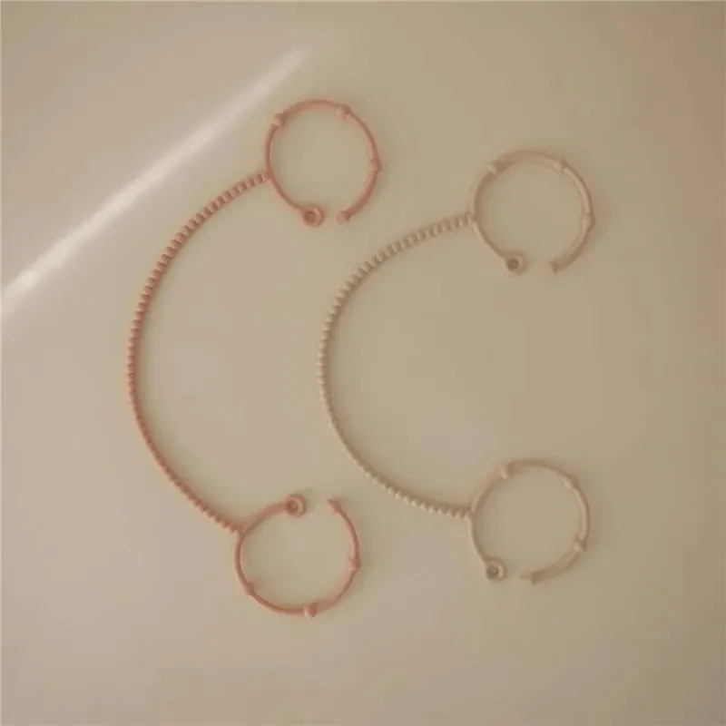 Mushie - Adjustable Silicone Strap 2-Pack, Blush/Shifiting Sand - Image 5