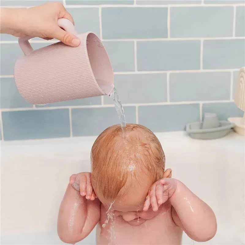 Mushie - Baby Bath Rinse Cup, 100% Food Grade Silicone, Sage - Image 8