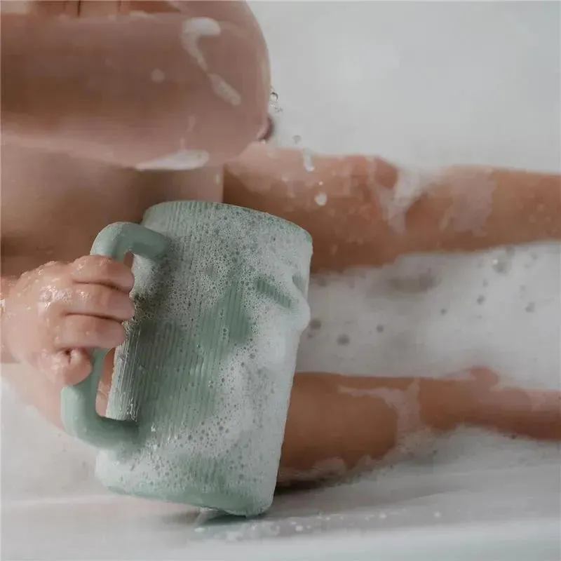 Mushie - Baby Bath Rinse Cup, 100% Food Grade Silicone, Wash Rinser Cup For Kids, Cambridge Blue - Image 2