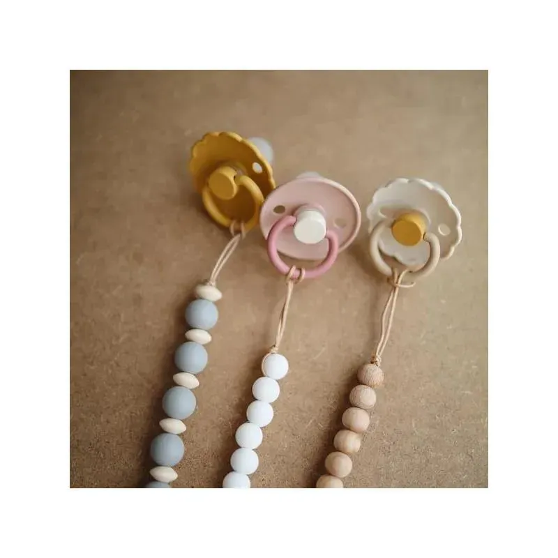 Mushie - Baby Pacifier Clip | Cleo - Wood - Image 4