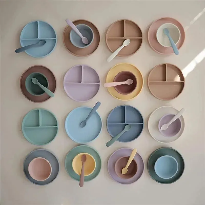 Mushie - Classic Silicone Suction Plate, BPA-Free Non-Slip Design, Blush - Image 7