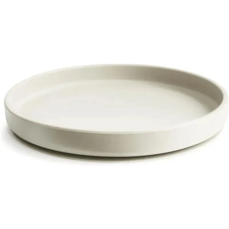 Mushie - Classic Silicone Suction Plate, BPA-Free Non-Slip Design, Ivory - Image 2
