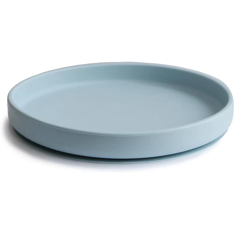 Mushie - Classic Silicone Suction Plate, Powder Blue - Image 6