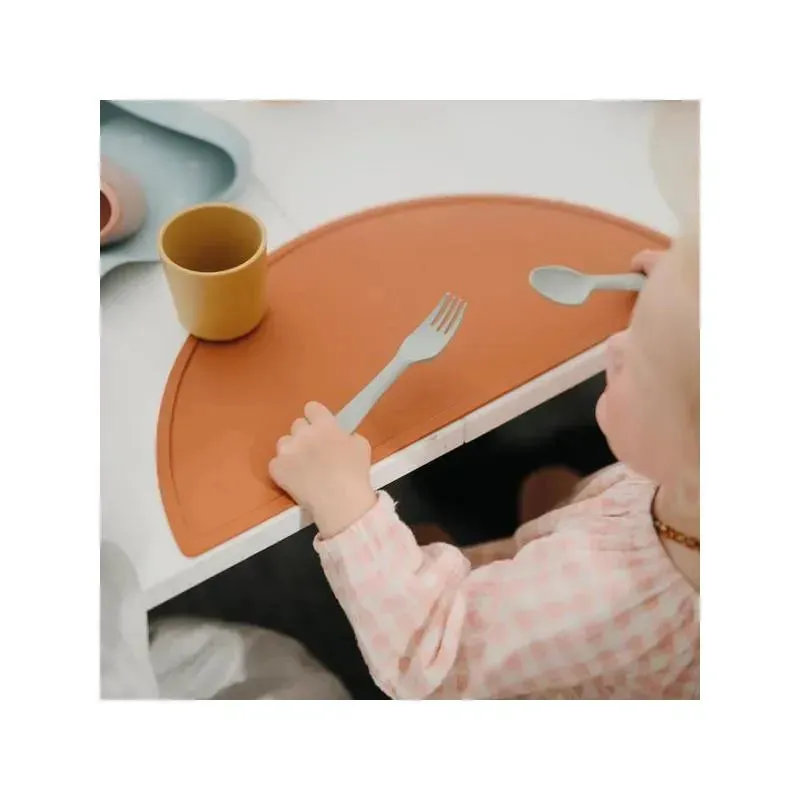 Mushie - Dinnerware Fork And Spoon Set (Sage) - Image 2