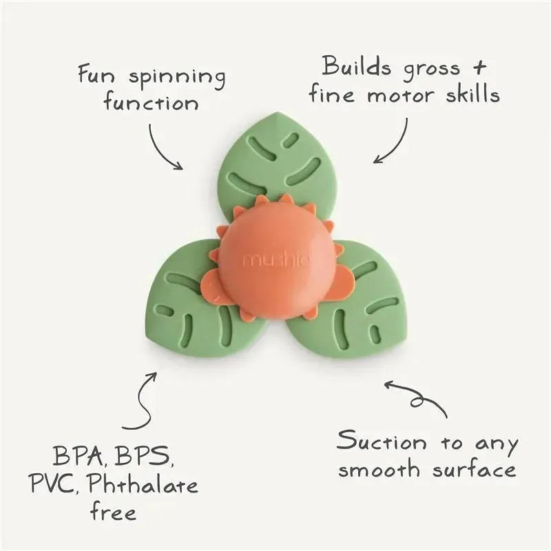 Mushie - Dino Suction Spinner Toy for Bath & Play - Image 5