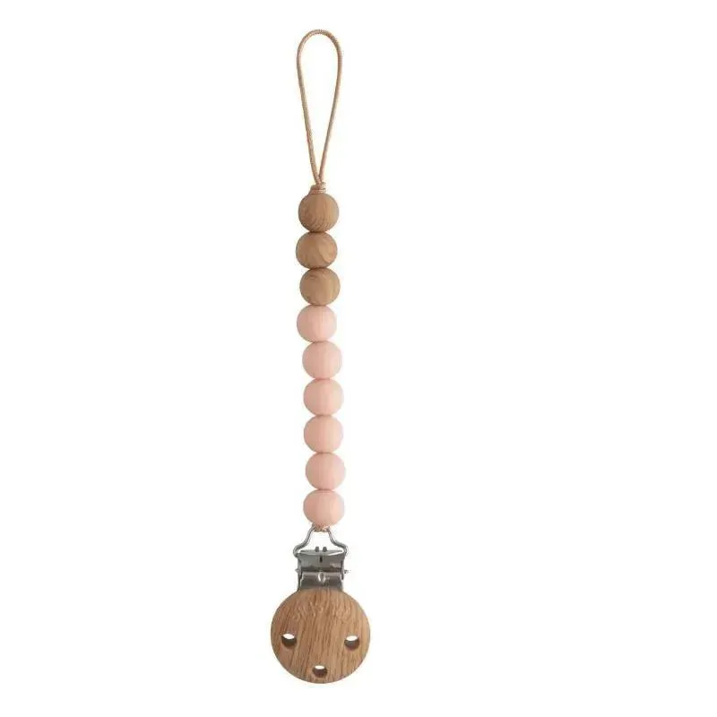 Mushie - Eva Silicone Pacifier Clip, Blush