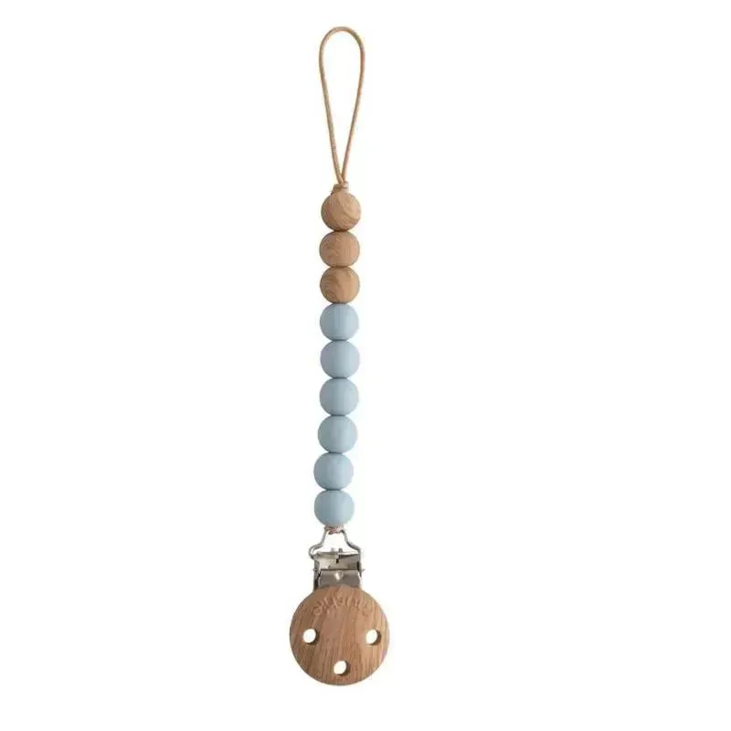 Mushie - Eva Silicone Pacifier Clip, Cloud