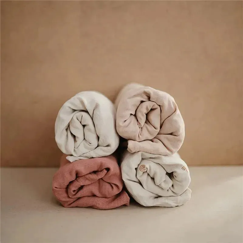 Mushie Extra Soft Muslin Changing Pad Cover - Image 2