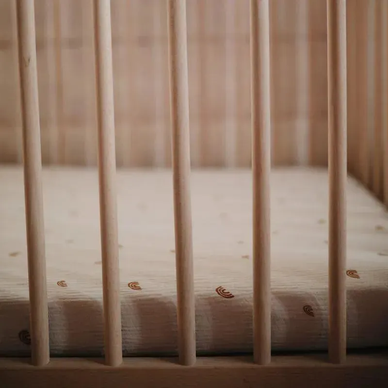 Mushie Extra Soft Muslin Mini Crib Sheet - Image 5