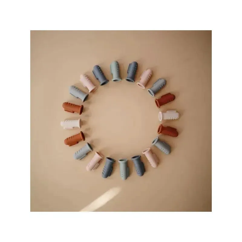 Mushie - Finger Toothbrush (Clay/Shifting Sands) - Image 3